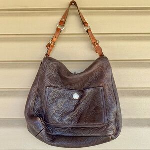 Vintage Coach Chelsea #10132 Brown Pebbled Leather Hobo Bag